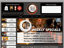 Tablet Screenshot of cafetriokc.com